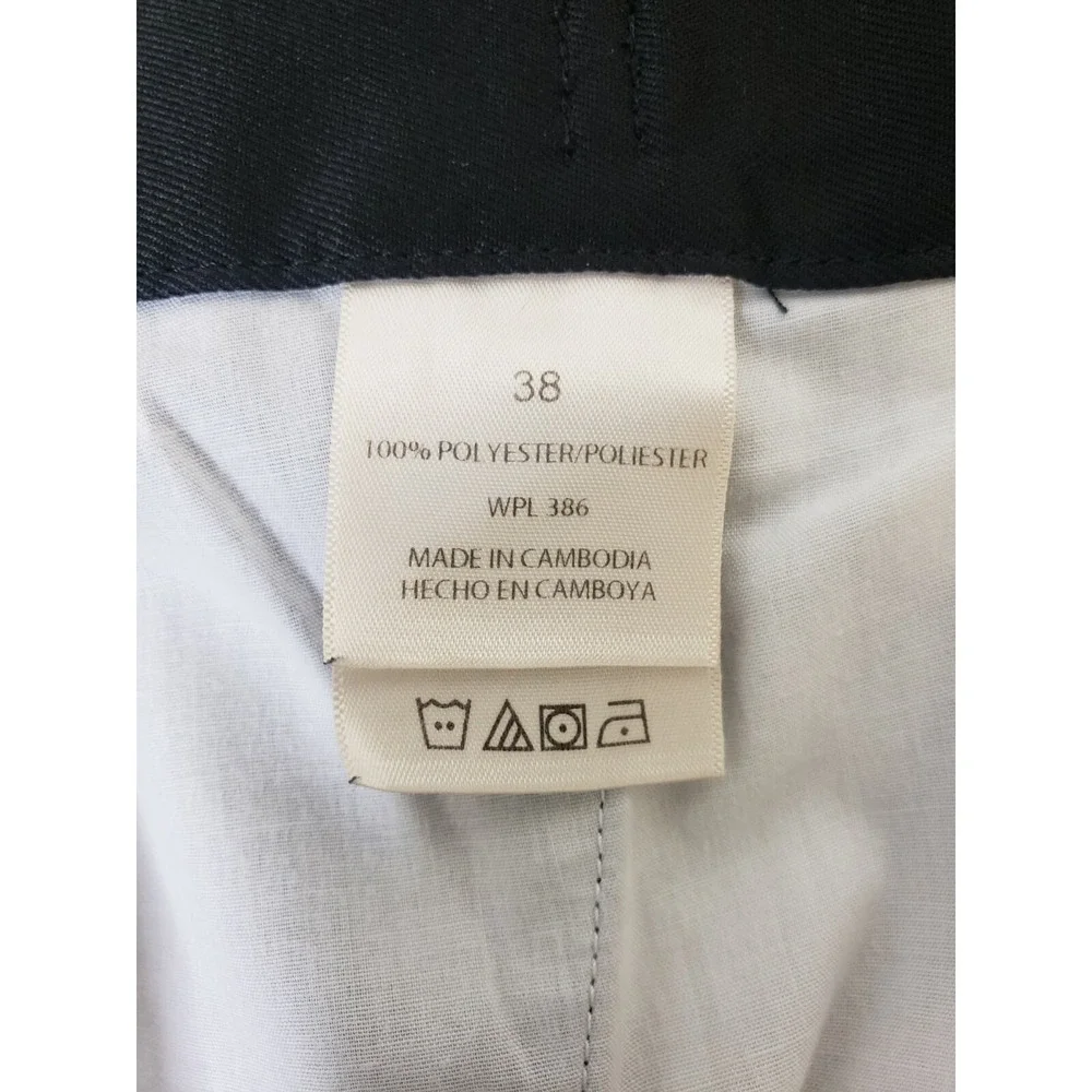 Hagger Golf Shorts Men's Size 38 Chino Pleated Front Comfort Casual Black